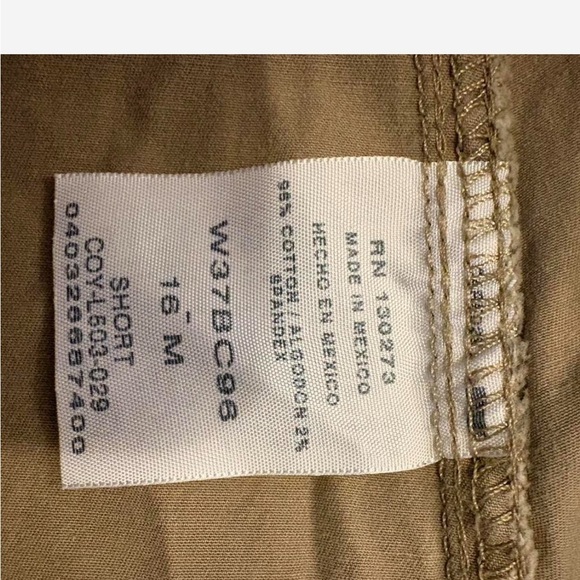 Riders by Lee Women’s Khaki Chino Shorts Size 16 - Picture 4 of 4